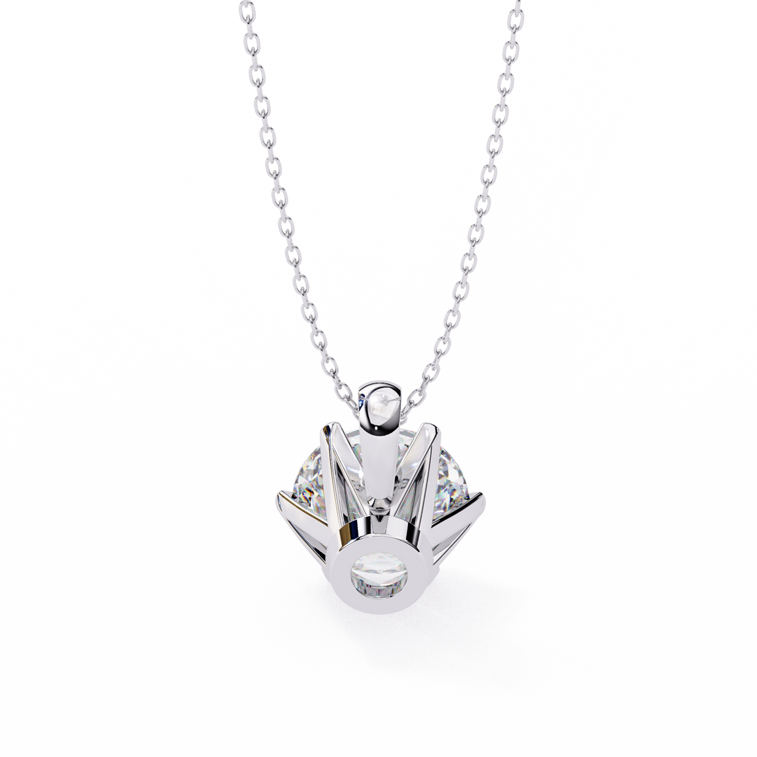 Star Round Lab Grown Diamond pendant