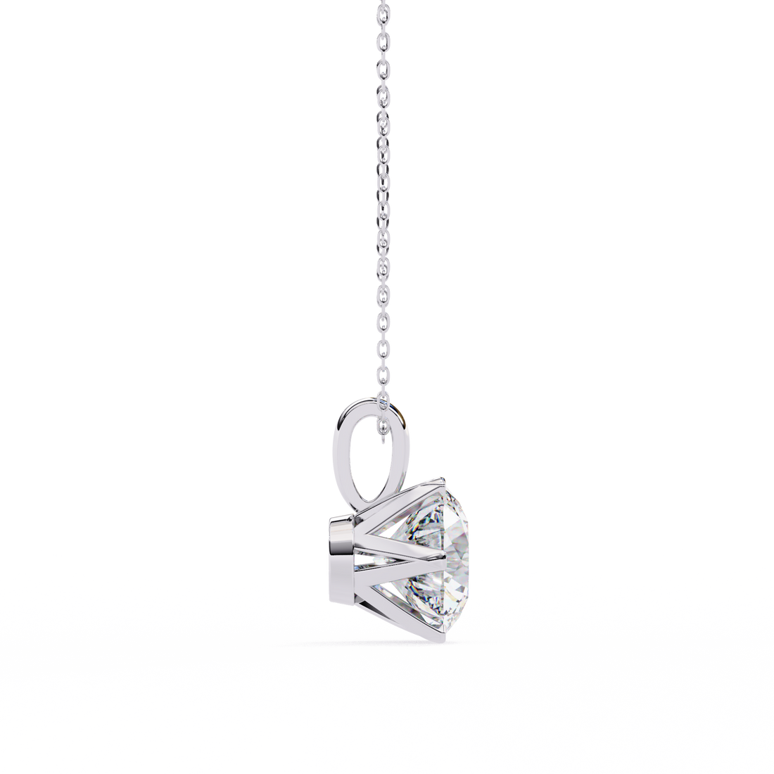 Star Round Lab Grown Diamond pendant