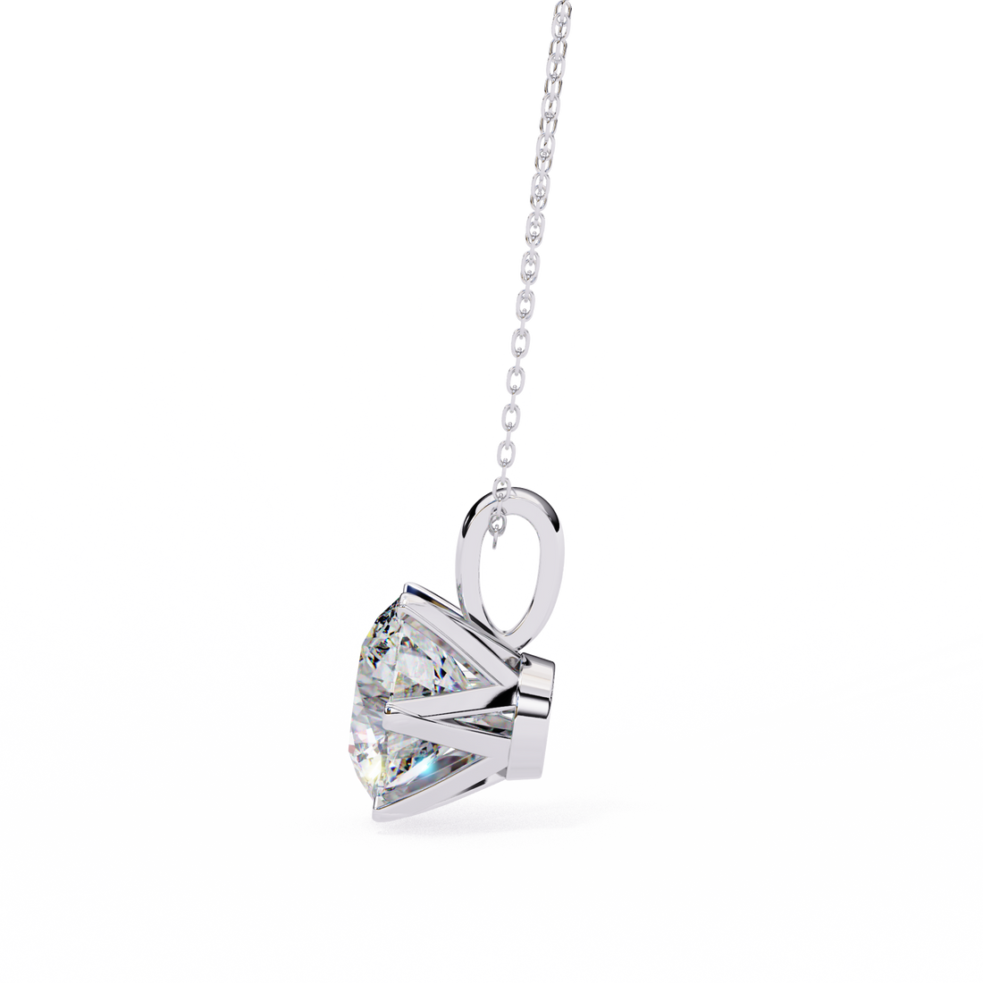 Star Round Lab Grown Diamond pendant