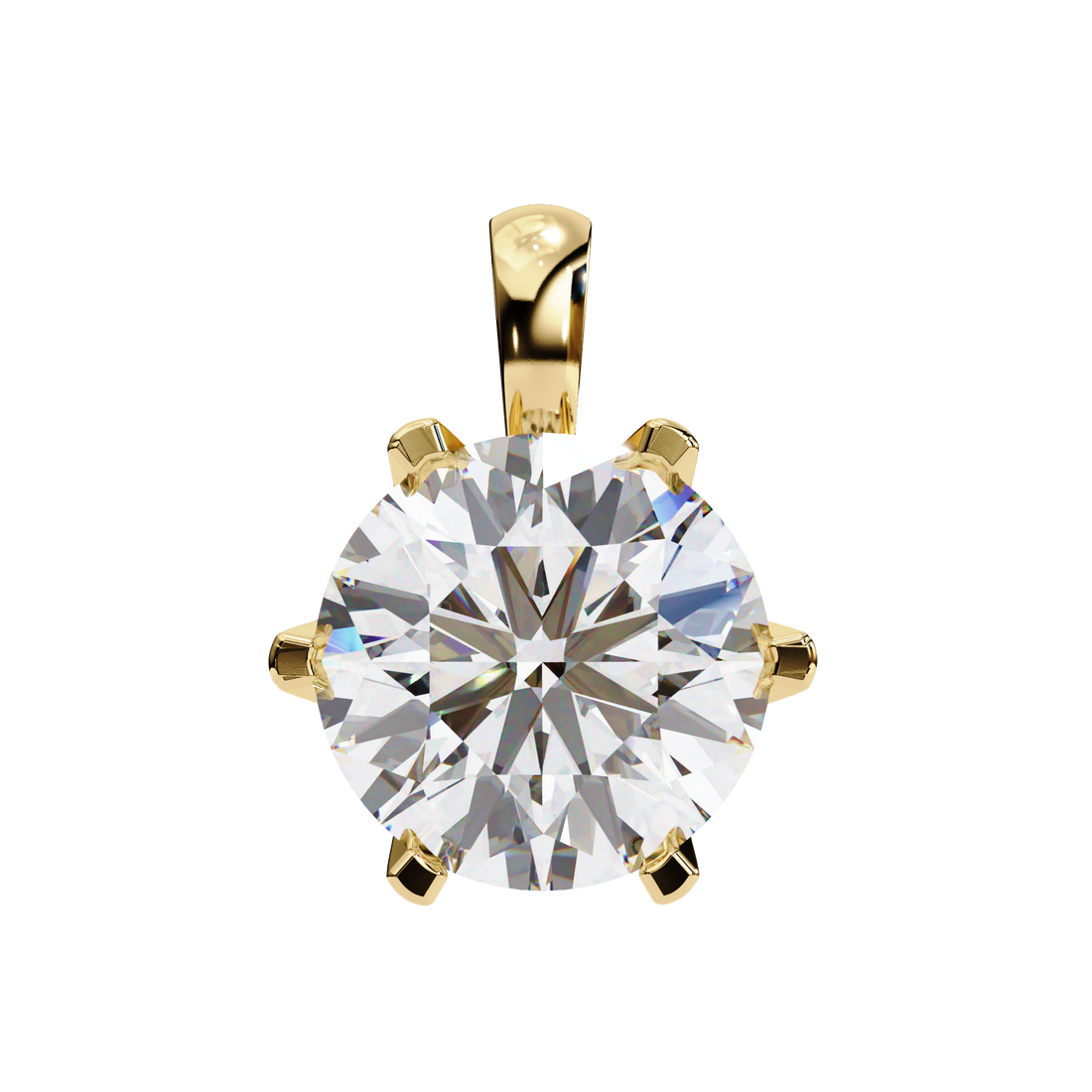 Star Round Lab Grown Diamond pendant