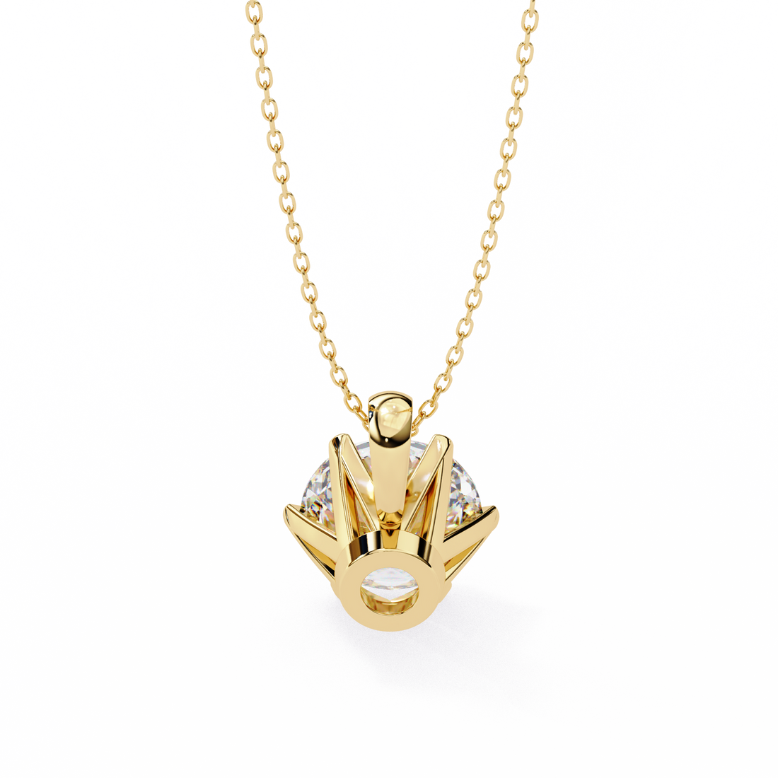 Star Round Lab Grown Diamond pendant