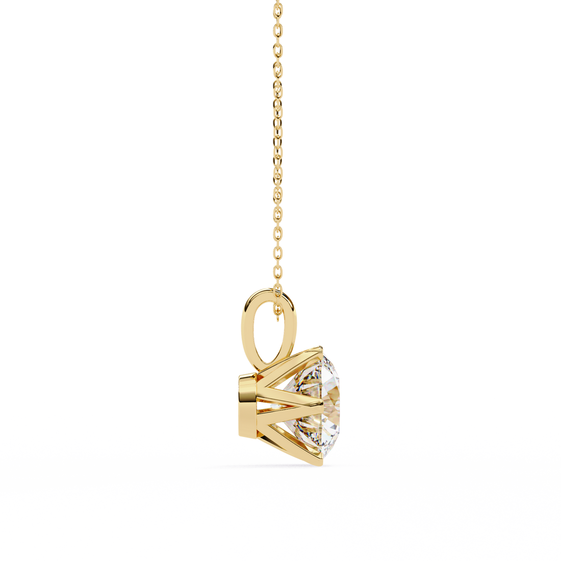 Star Round Lab Grown Diamond pendant