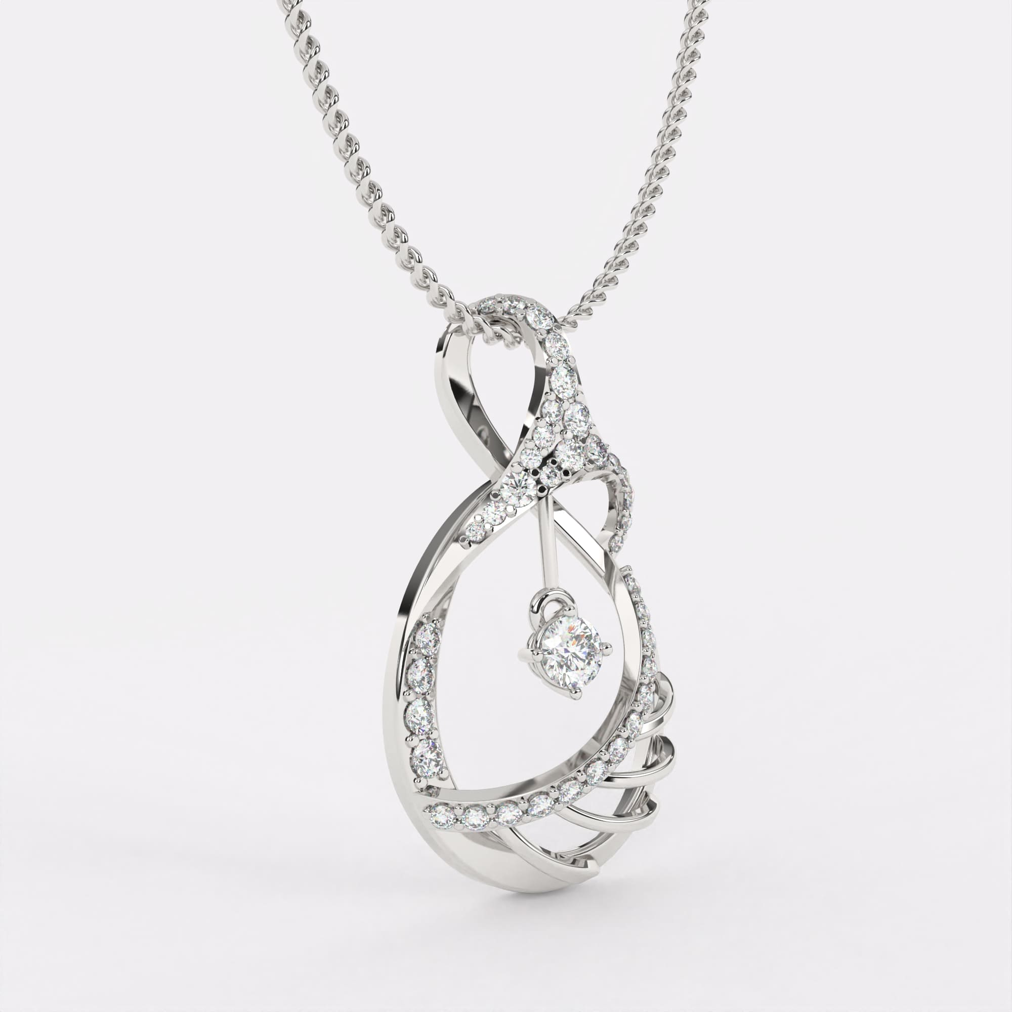 Stardrop Diamond Pendant