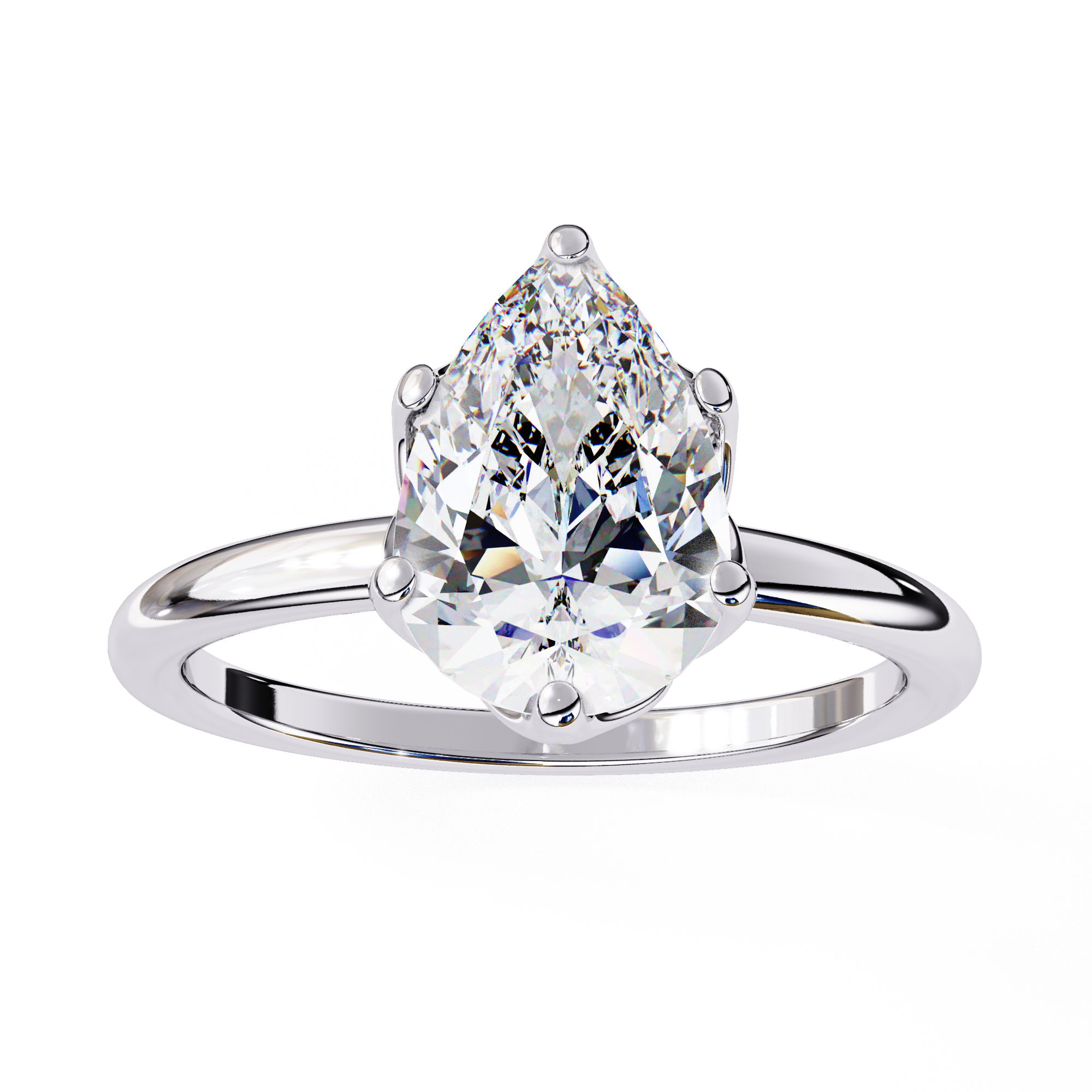 Statement Pear Lab Grown Diamond Ring10