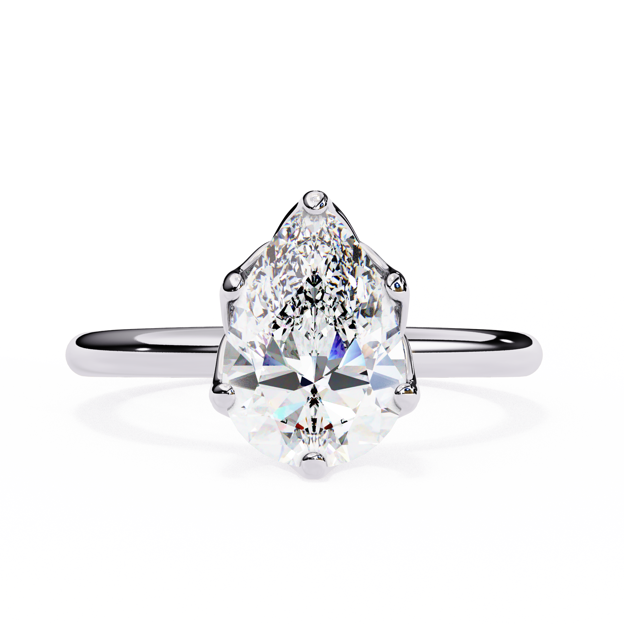 Statement Pear Lab Grown Diamond Ring11