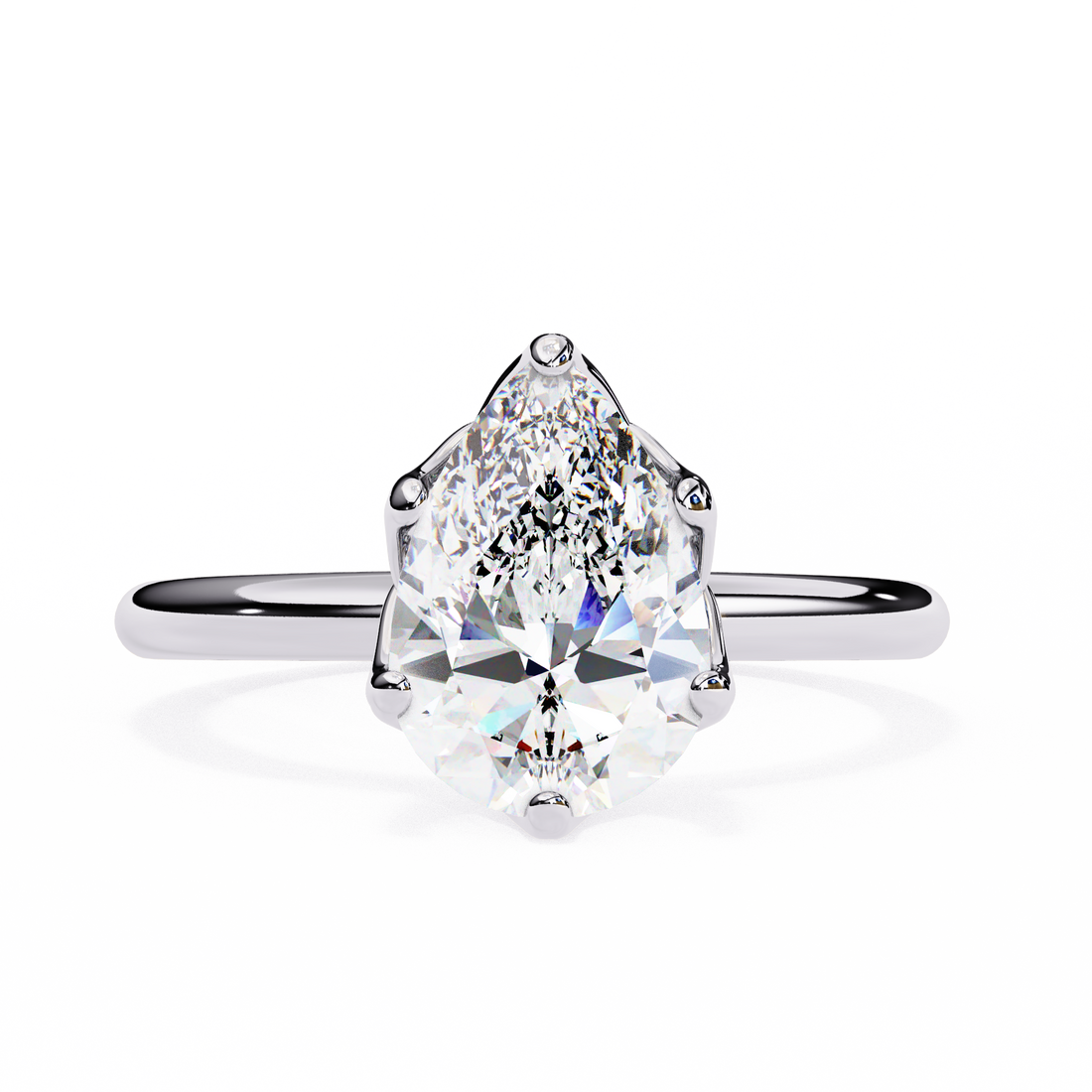 Statement Pear Lab Grown Diamond Ring11