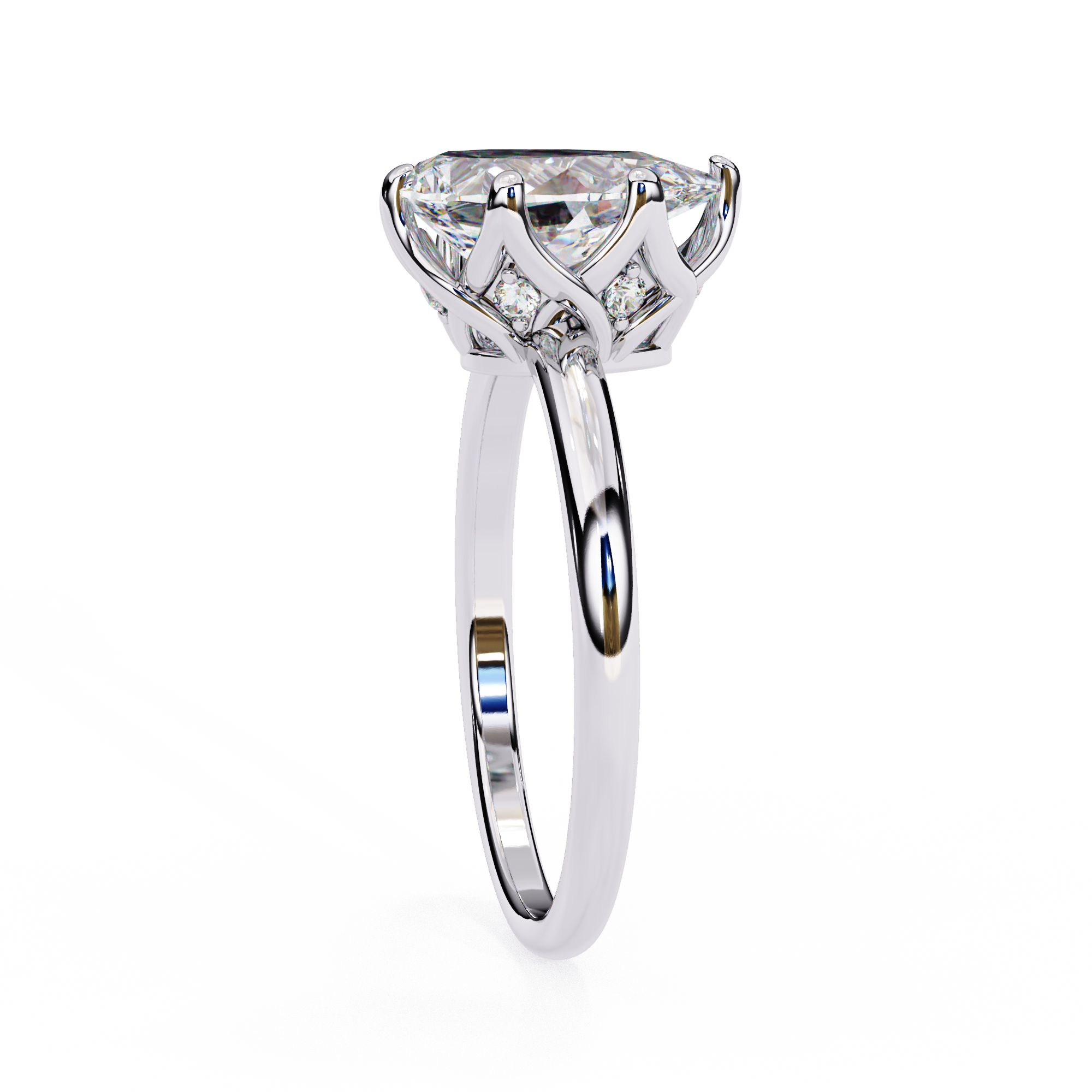 Statement Pear Lab Grown Diamond Ring13