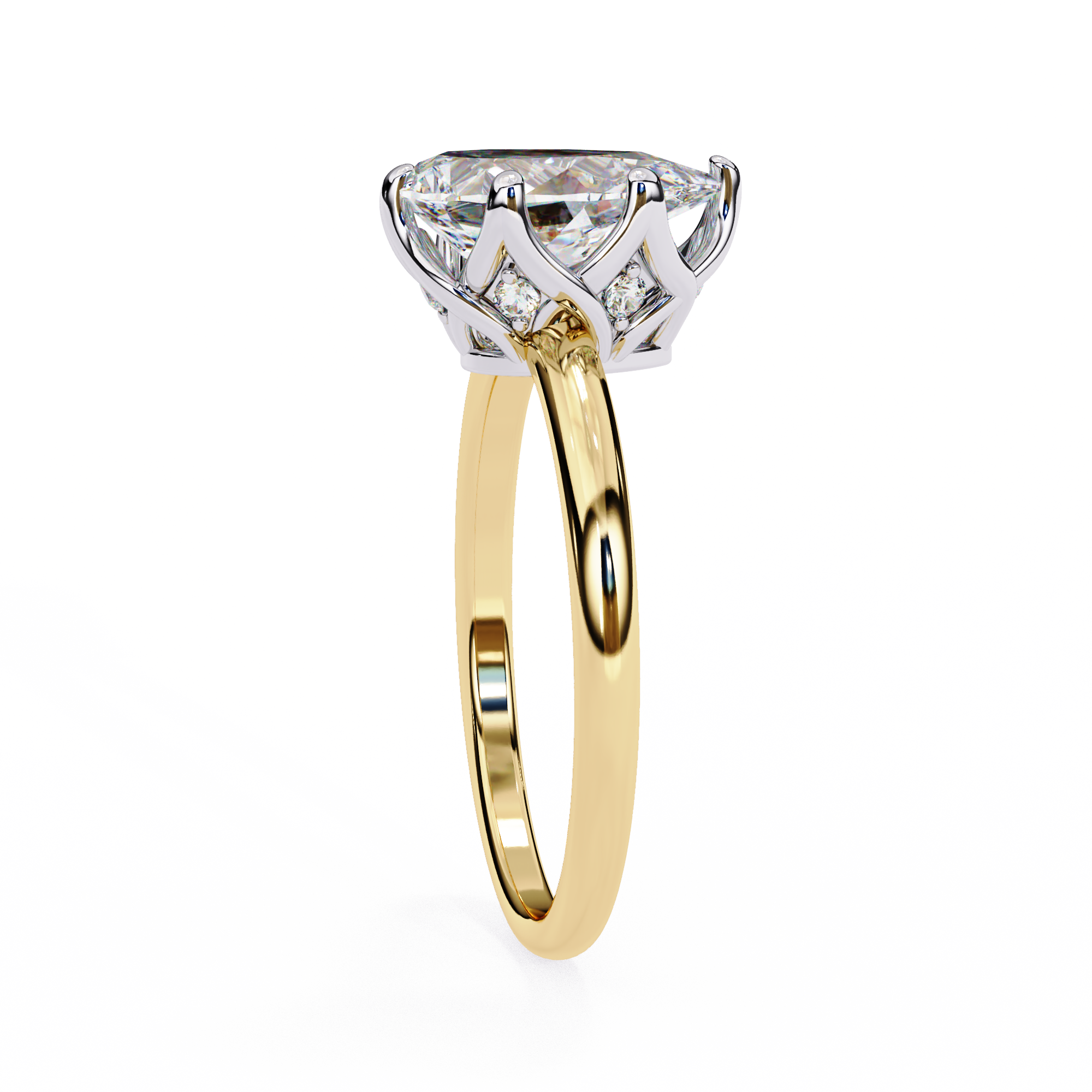 Statement Pear Lab Grown Diamond Ring3