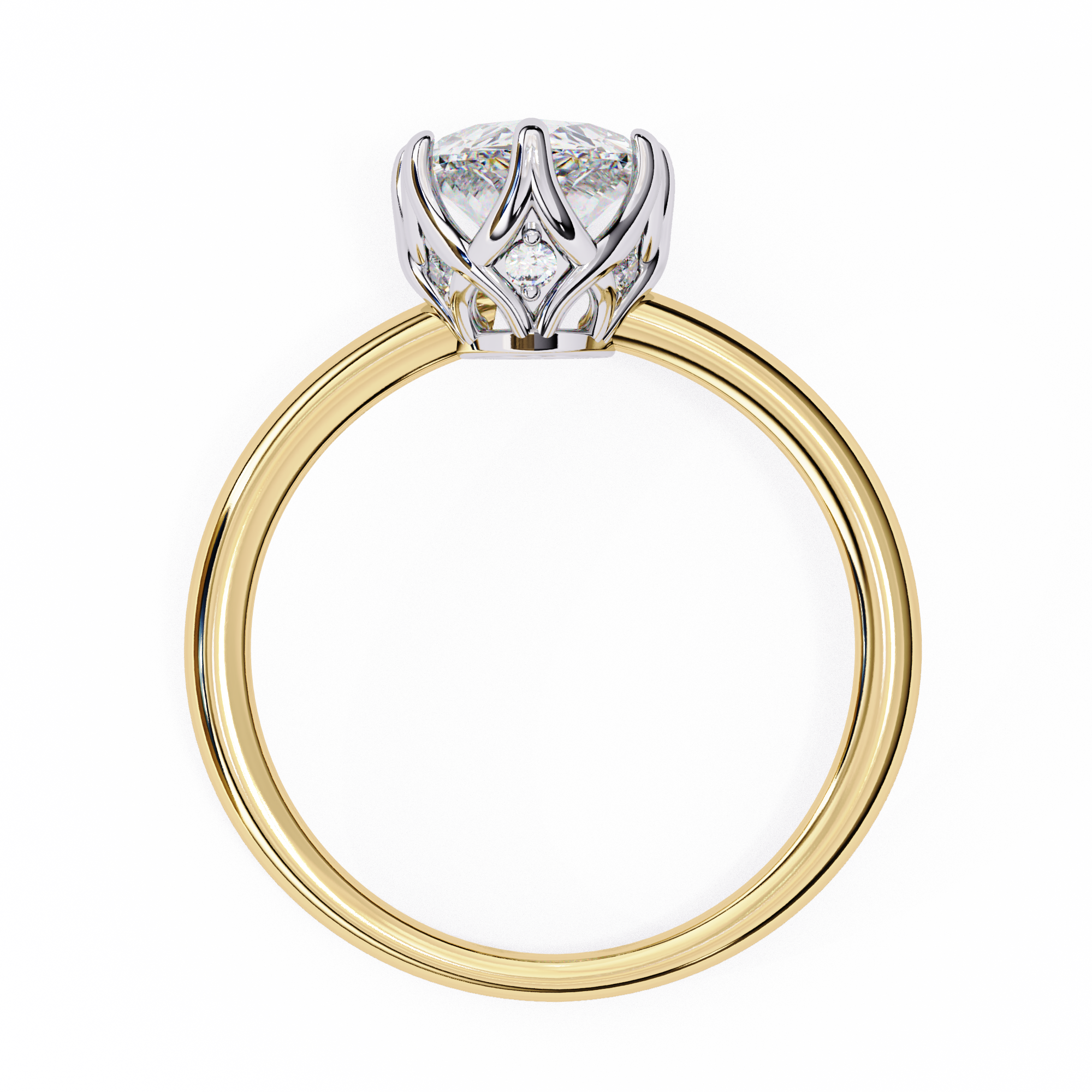 Statement Pear Lab Grown Diamond Ring4