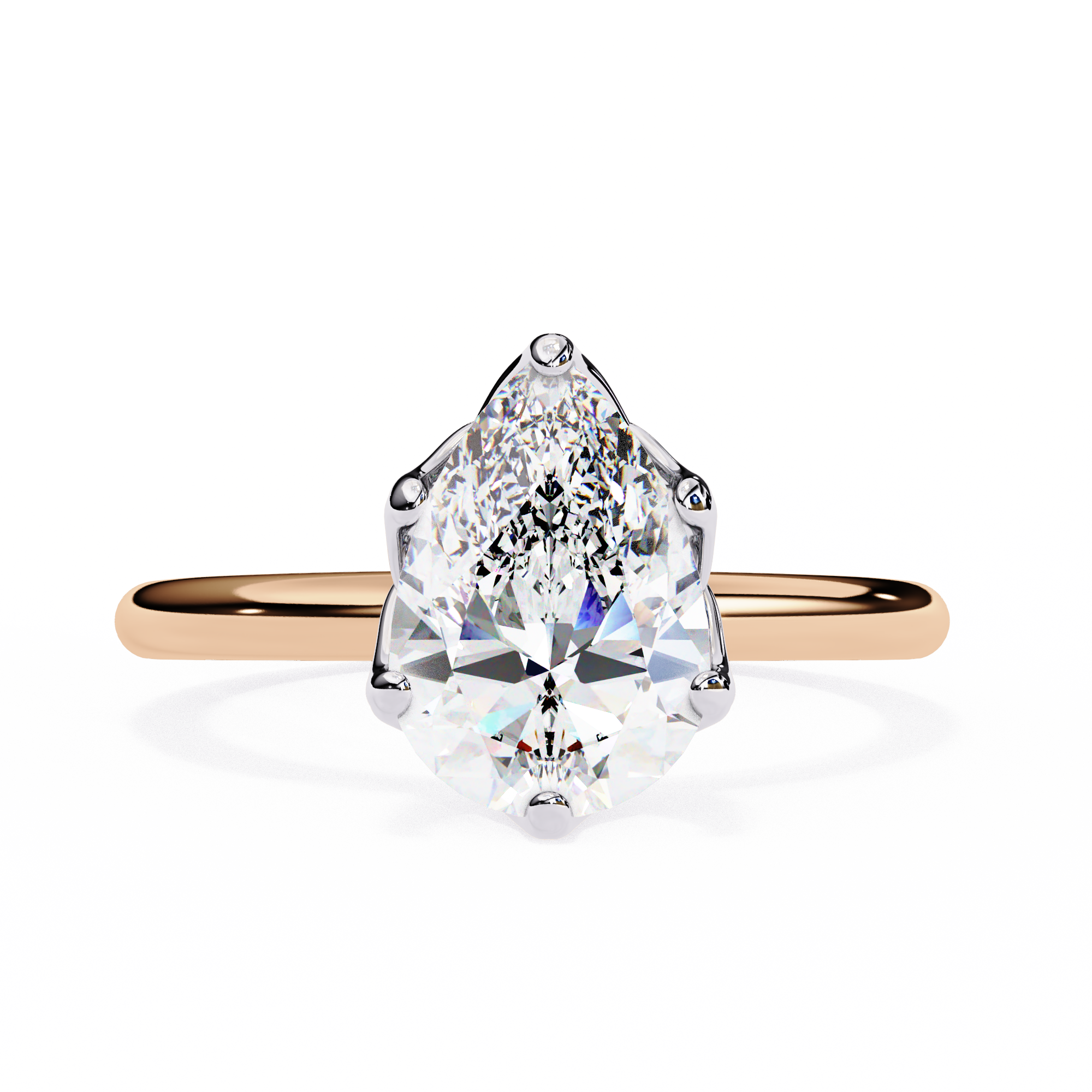 Statement Pear Lab Grown Diamond Ring7