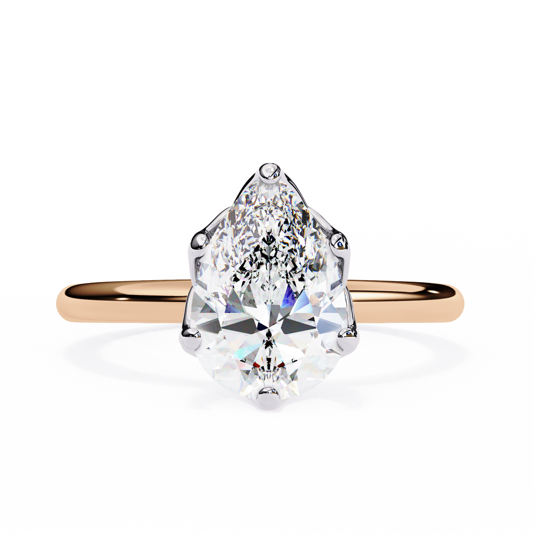 Statement Pear Lab Grown Diamond Ring7