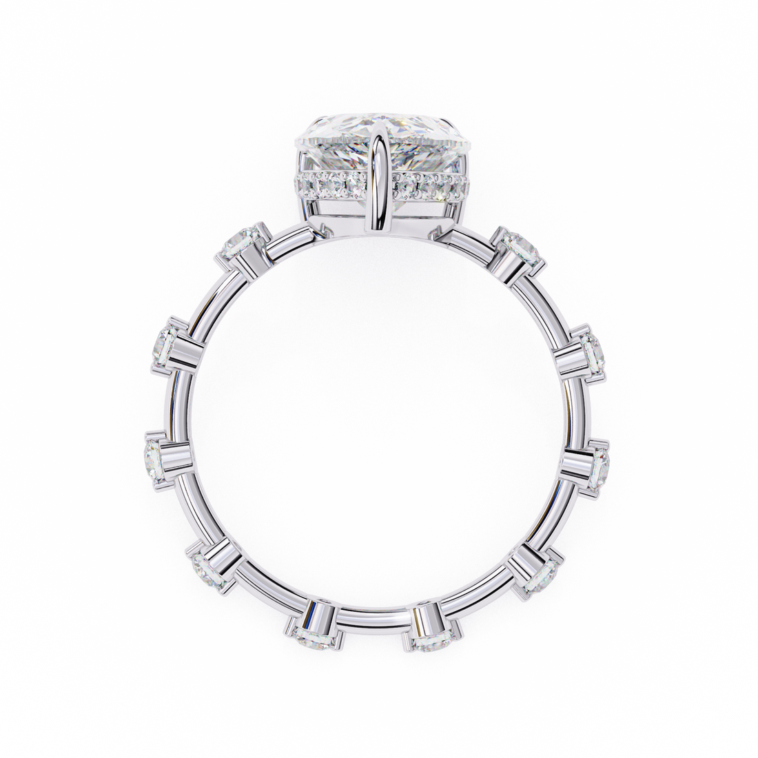 Statement Sparkle Pear Cut Diamond Ring11