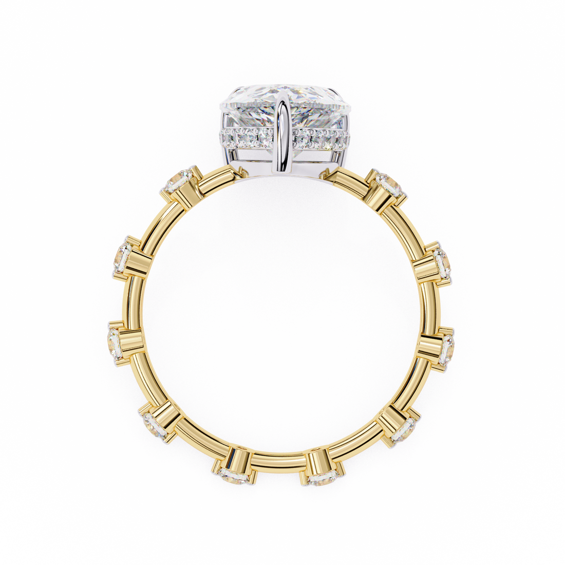 Statement Sparkle Pear Cut Diamond Ring3