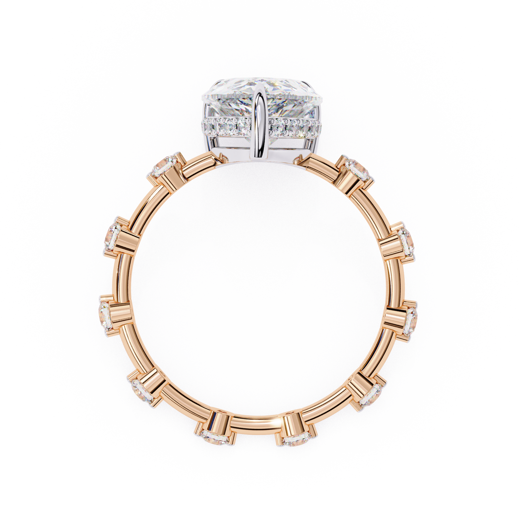 Statement Sparkle Pear Cut Diamond Ring7