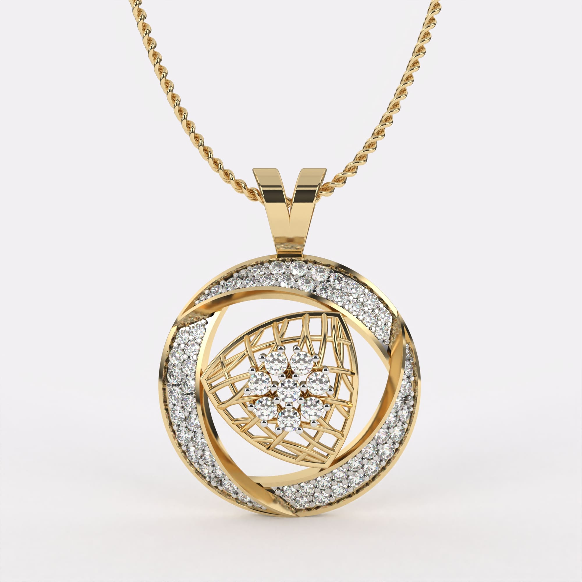 Stellar Glow Diamond Pendant