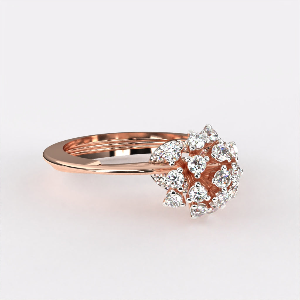 Sterling  Diamond Ring