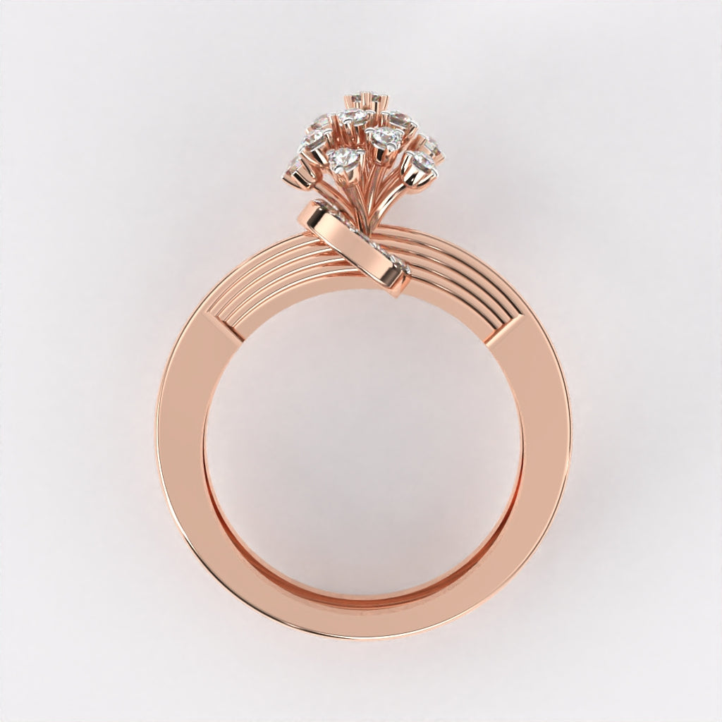 Sterling  Diamond Ring