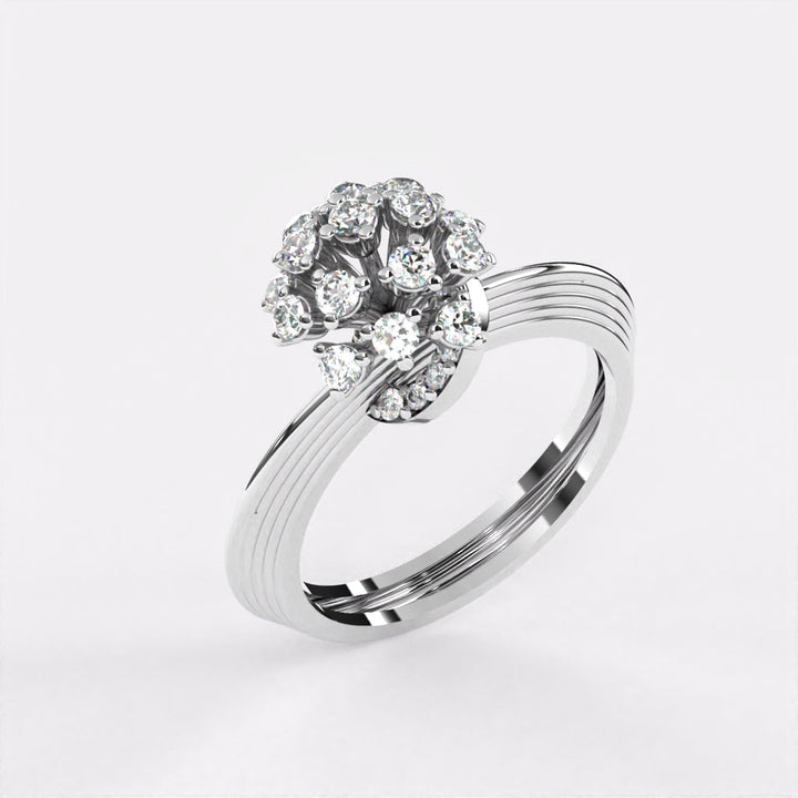 Sterling  Diamond Ring in 925 Silver