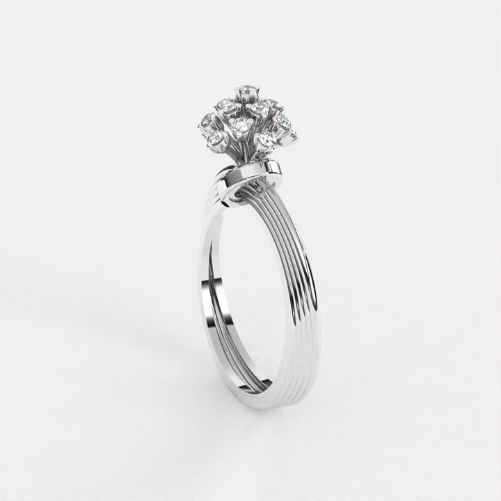 Sterling  Diamond Ring in 925 Silver