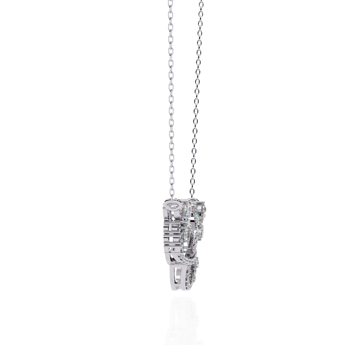 Stuck Together Diamond Pendant (With Chain)