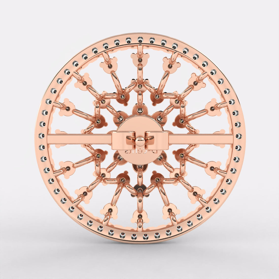 Subtle Elaborate Diamond Earrings