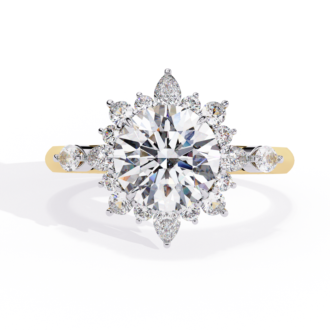 Sun-Kissed Sparkle Diamond Ring