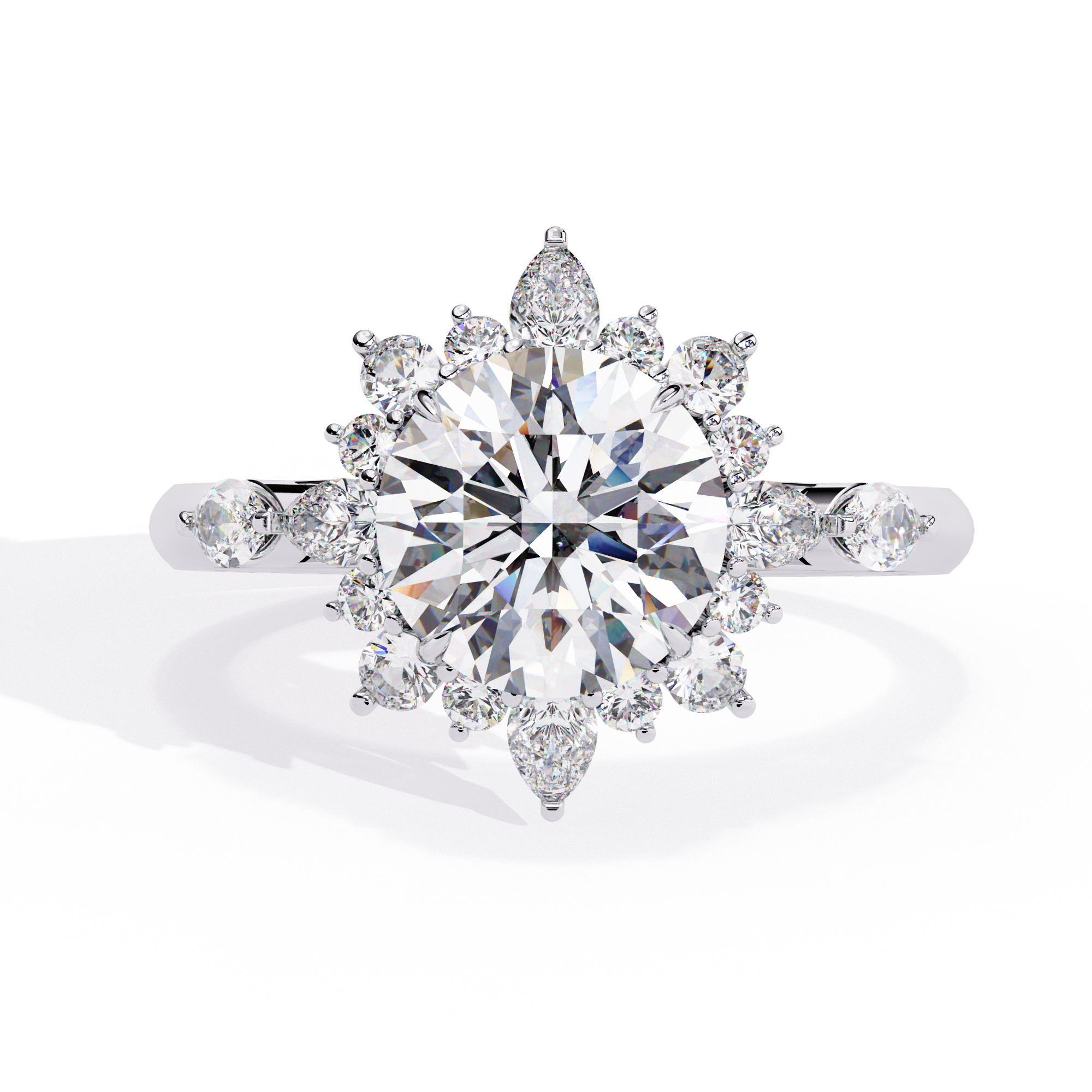 Sun-Kissed Sparkle Diamond Ring 8