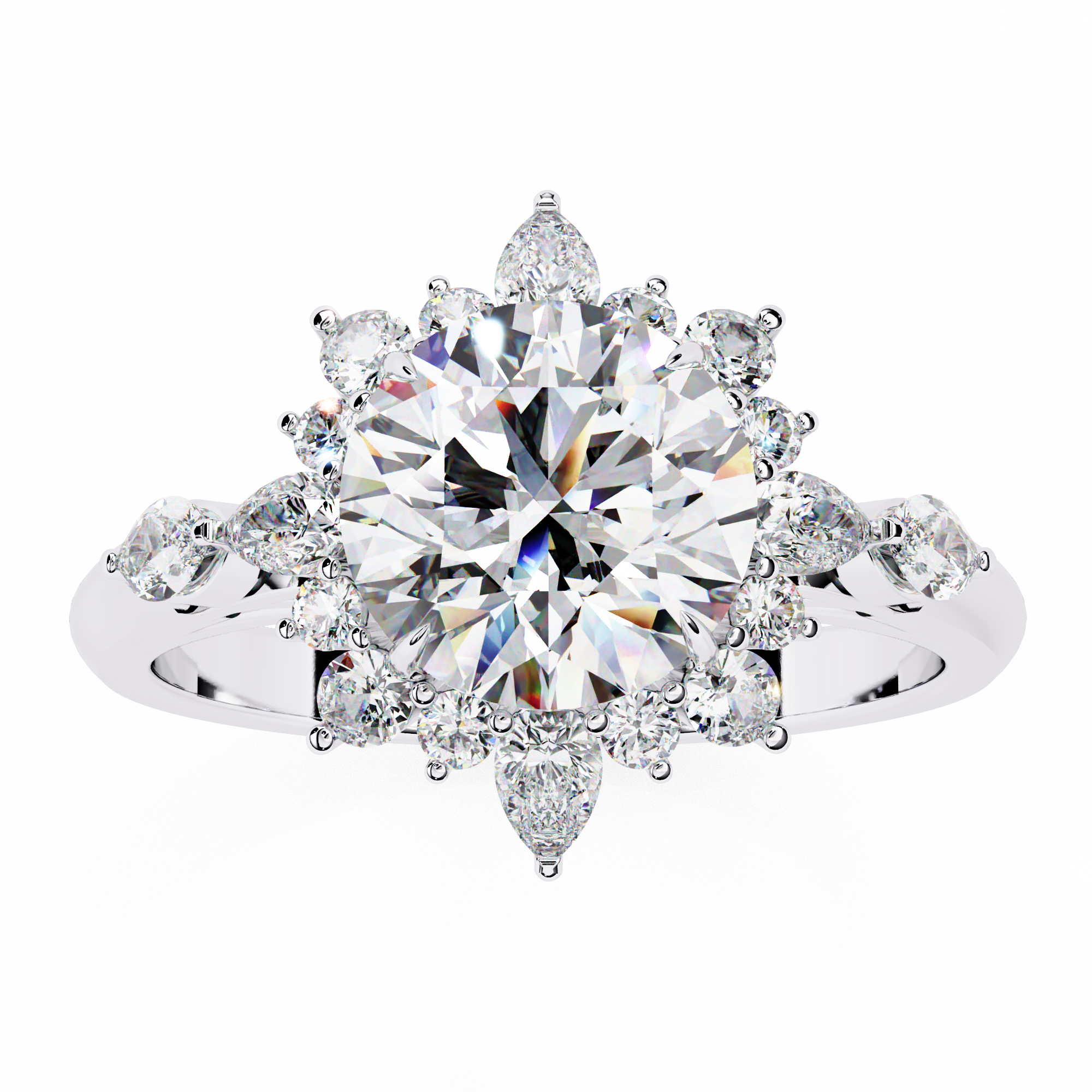 Sun-Kissed Sparkle Diamond Ring 9