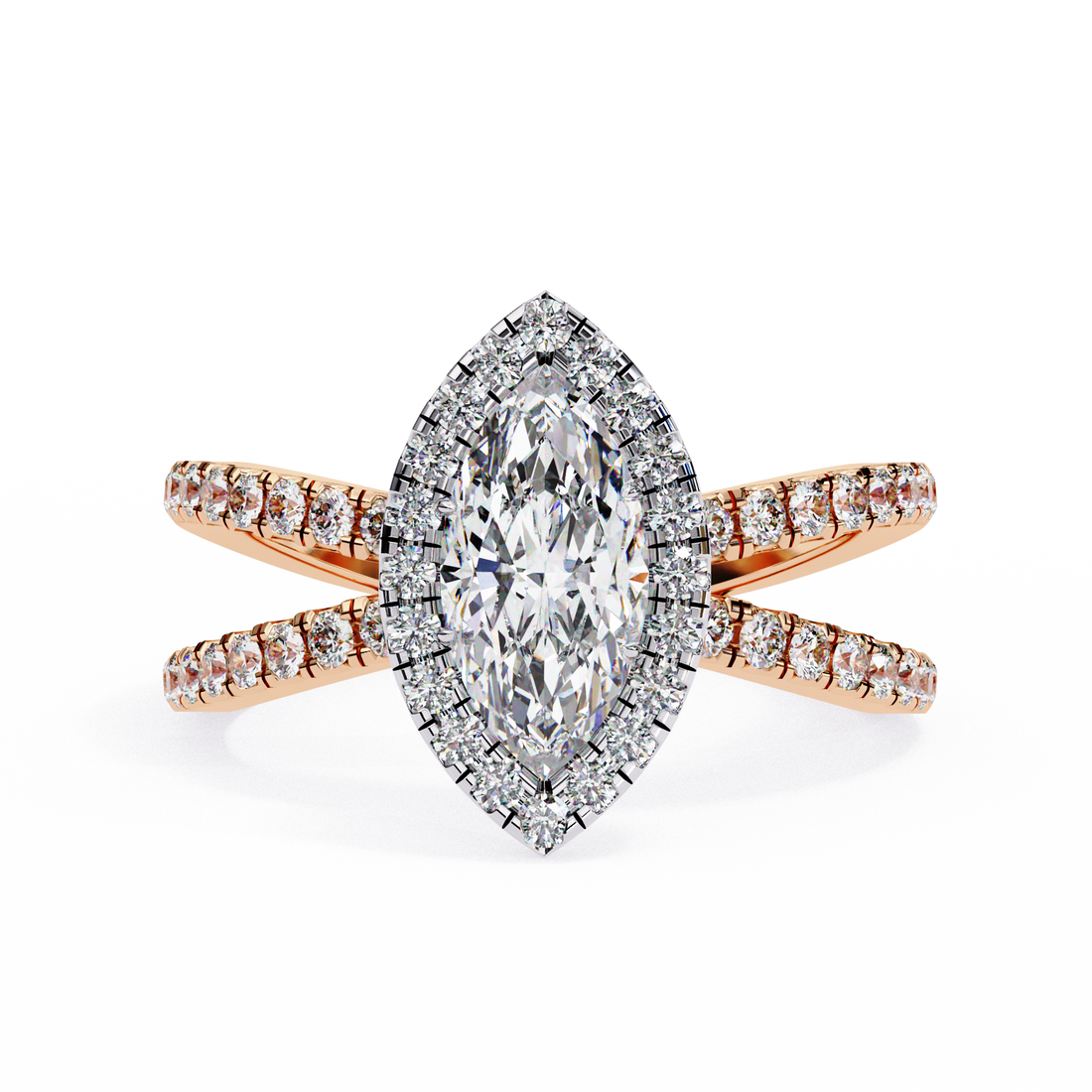 Sunlit Grace Marquise Diamond Ring