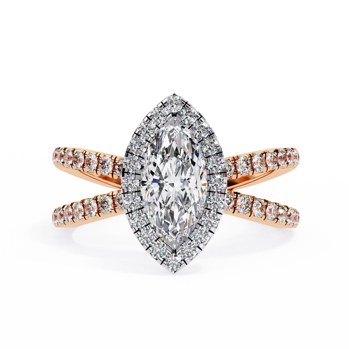 Sunlit Grace Marquise Diamond Ring