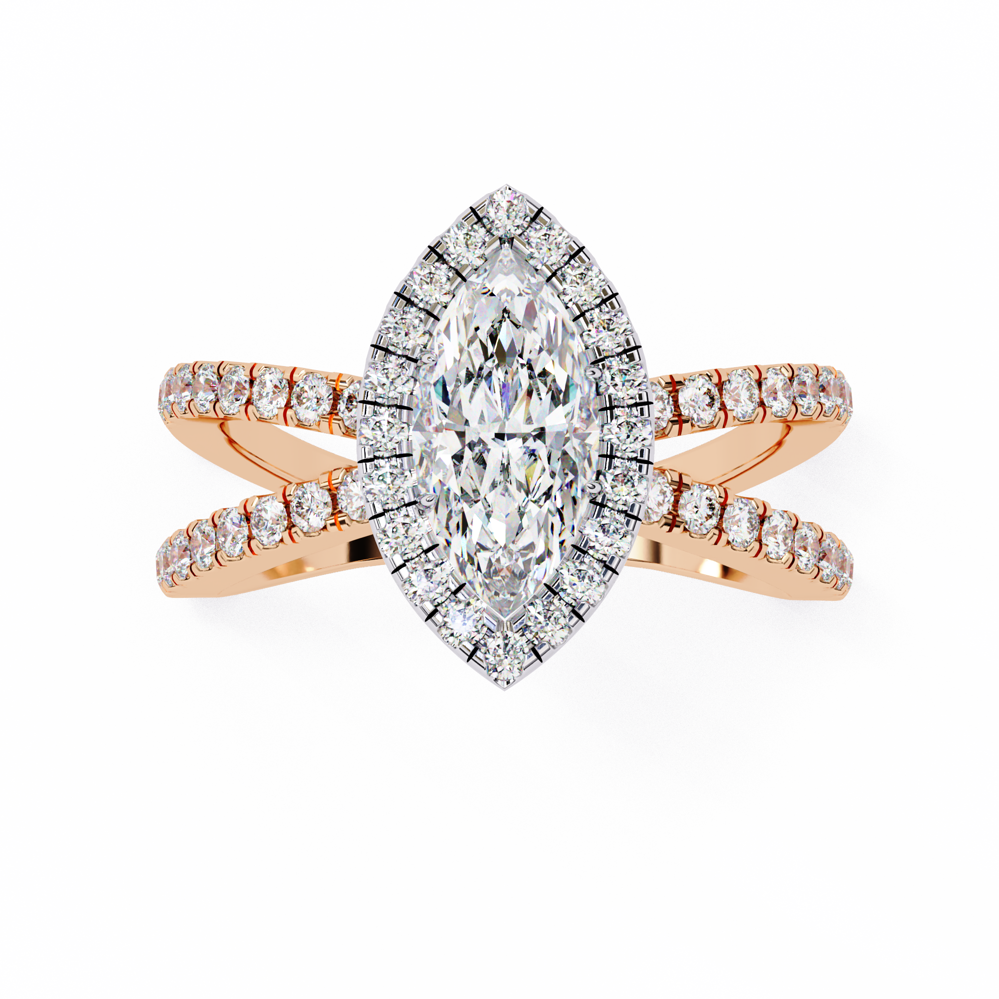 Sunlit Grace Marquise Diamond Ring2