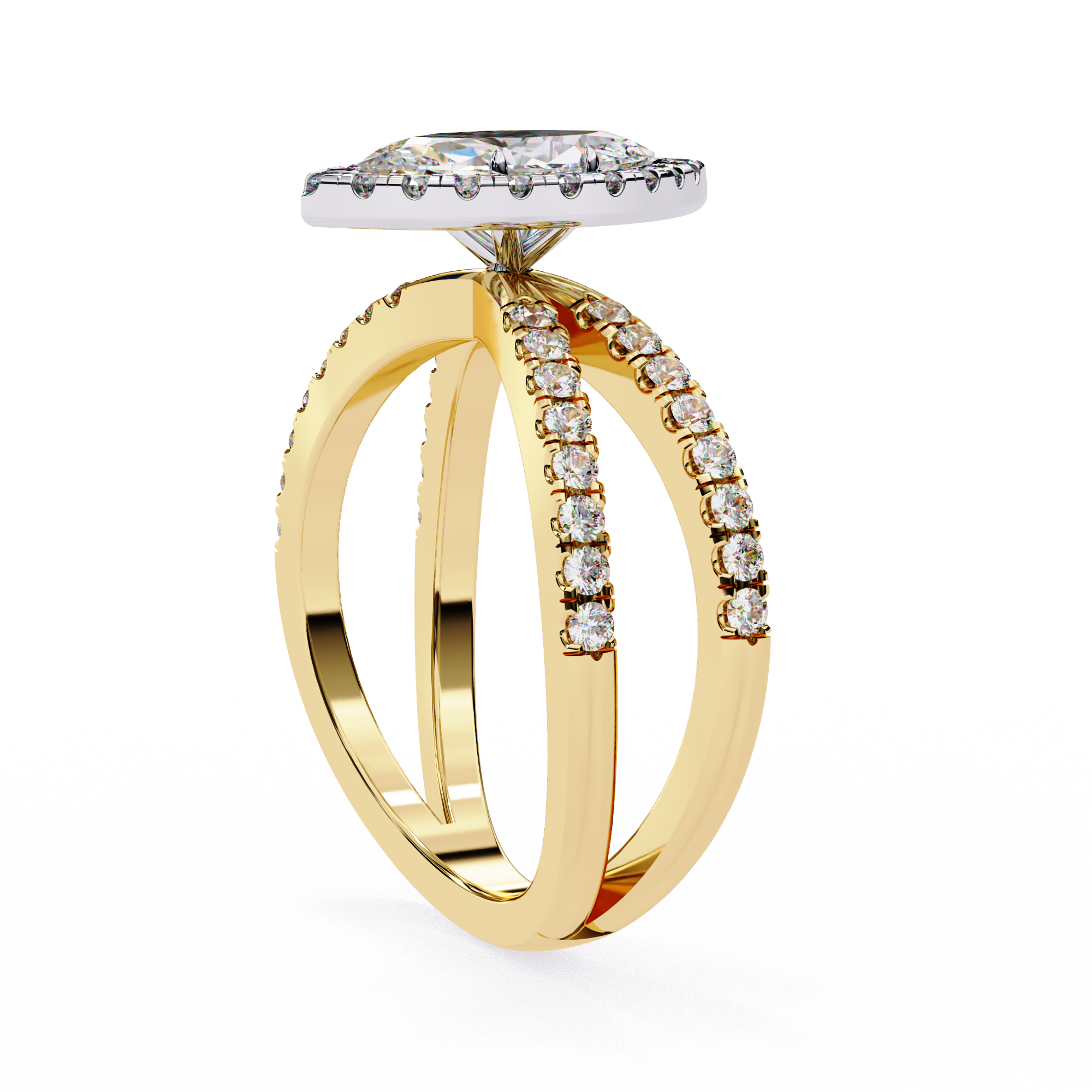 Sunlit Grace Marquise Diamond Ring6