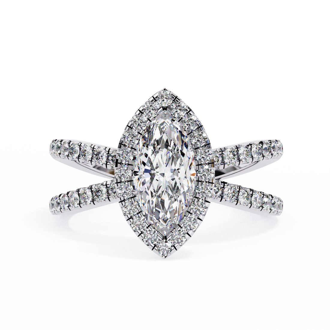 Sunlit Grace Marquise Diamond Ring8