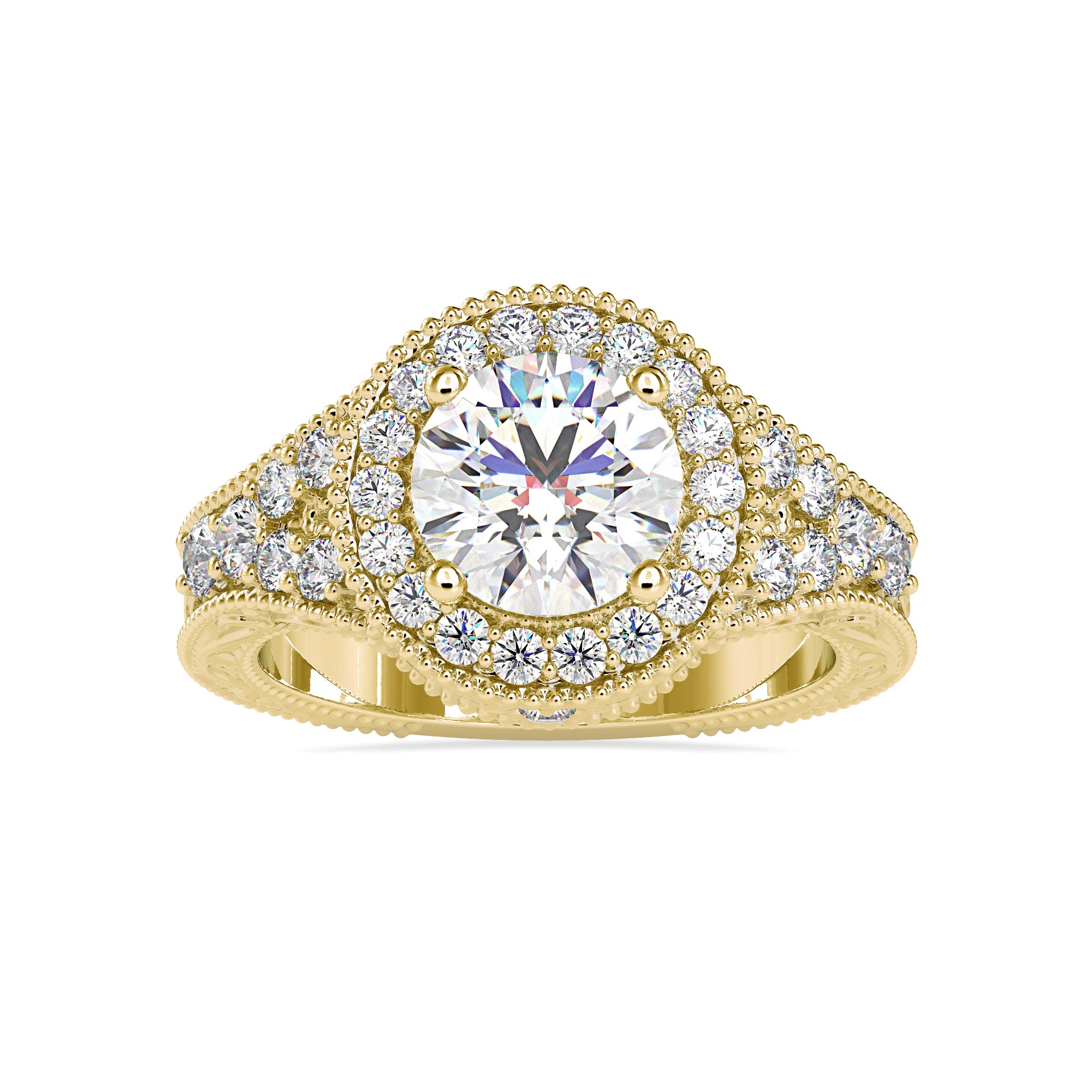 Sunlit Grace Solitaire Ring