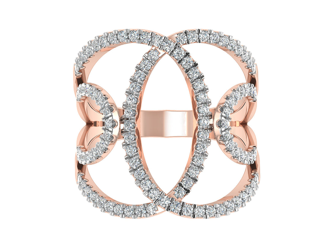 Swirling Flow Diamond Ring 4