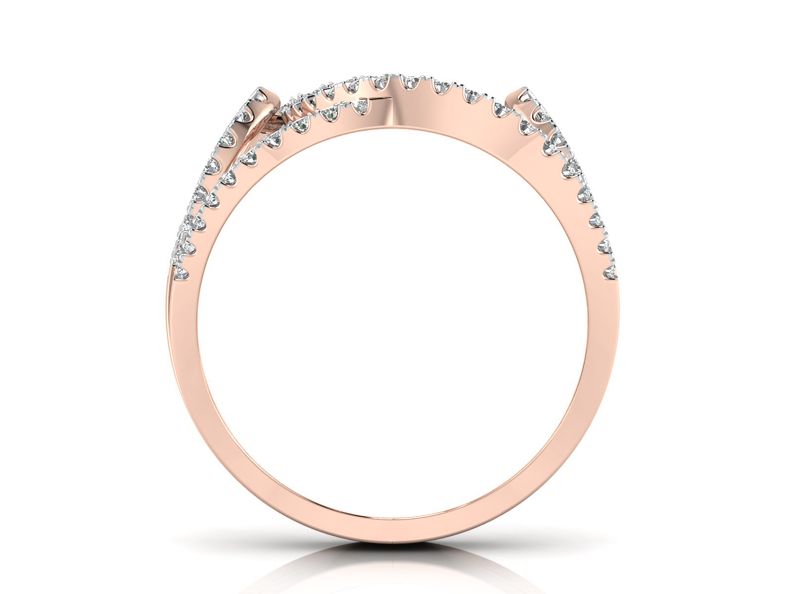 Swirling Flow Diamond Ring 6