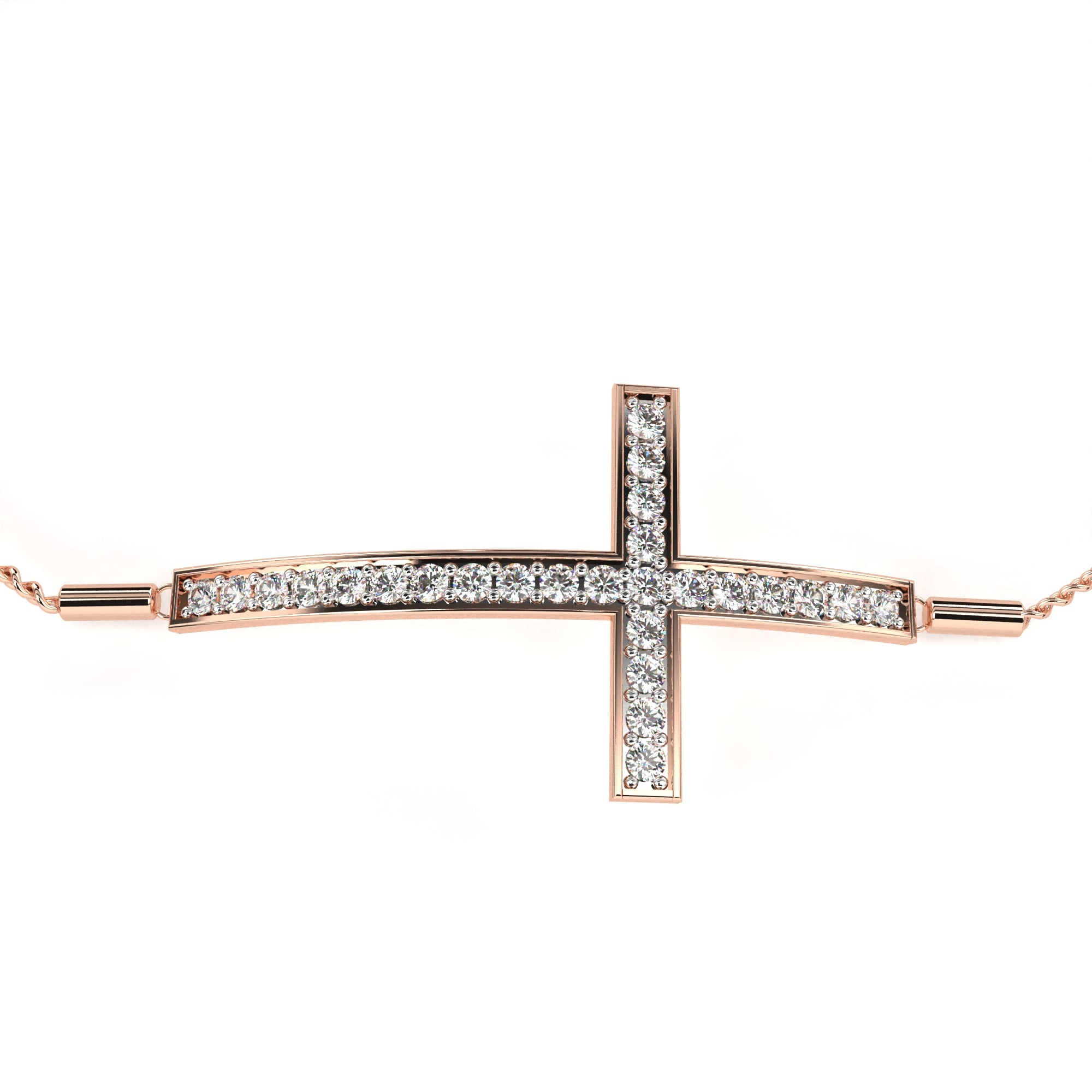 Cross Diamond Bracelet