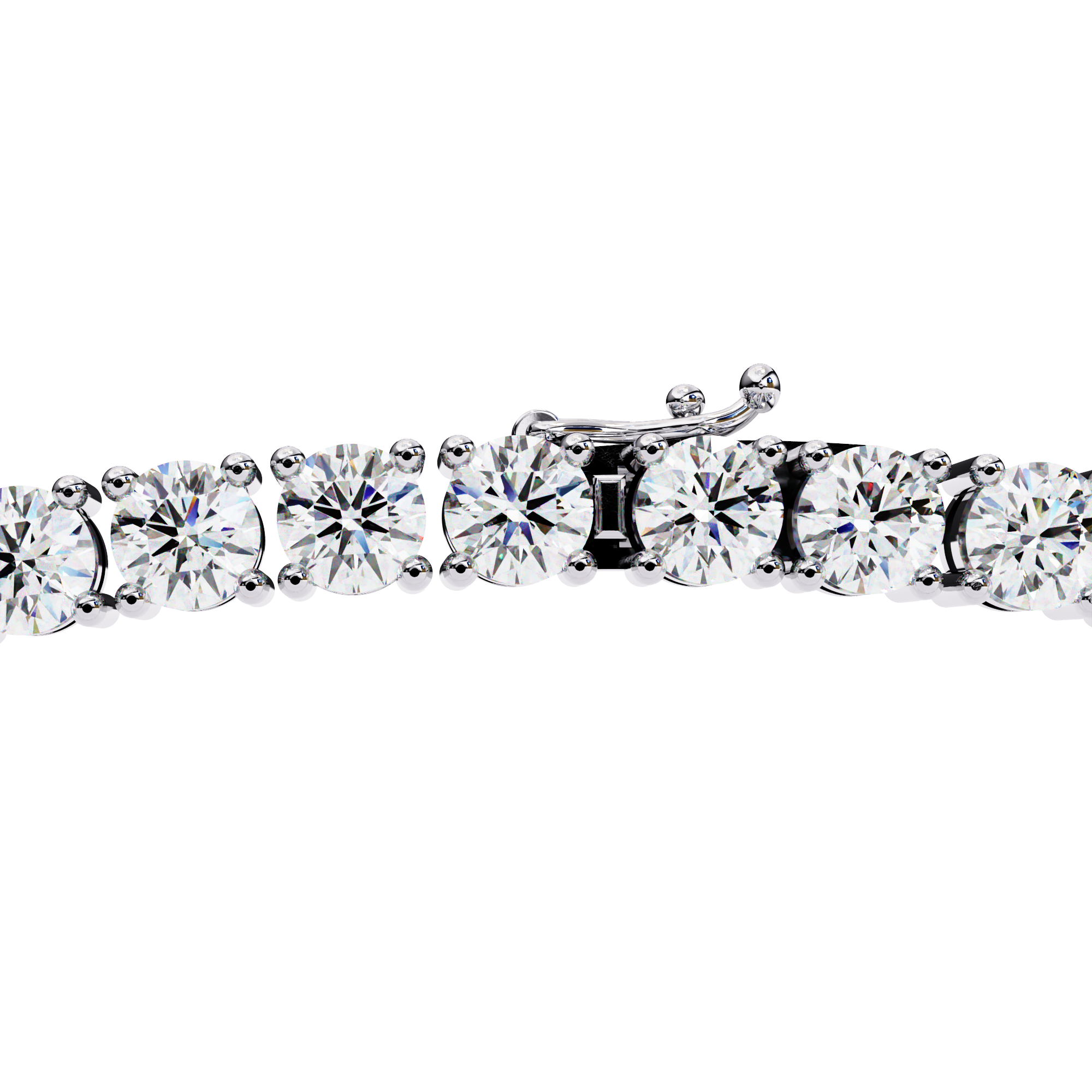 Taper Lab Grown Round Diamond Tennis Chain (18 inch)