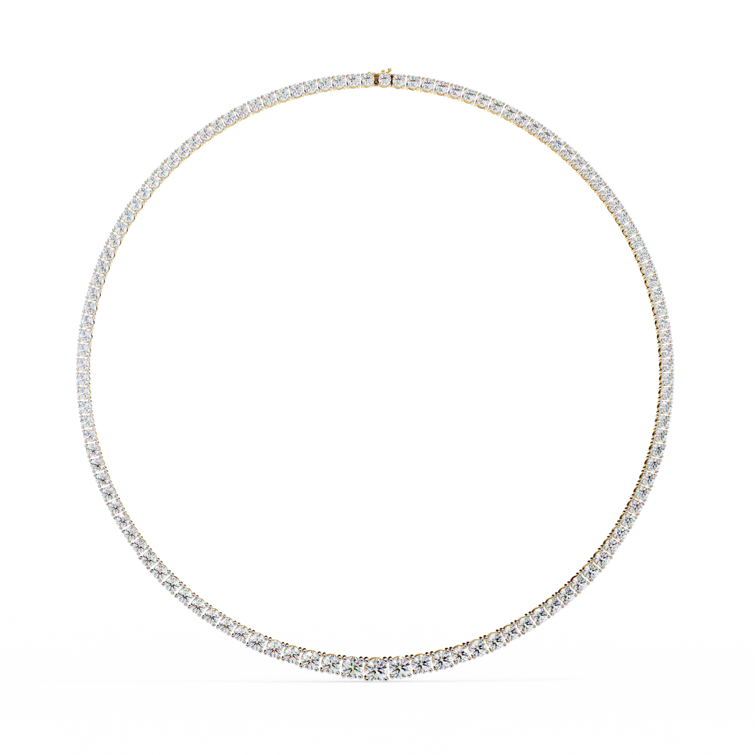 Taper Lab Grown Round Diamond Tennis Chain (18 inch)