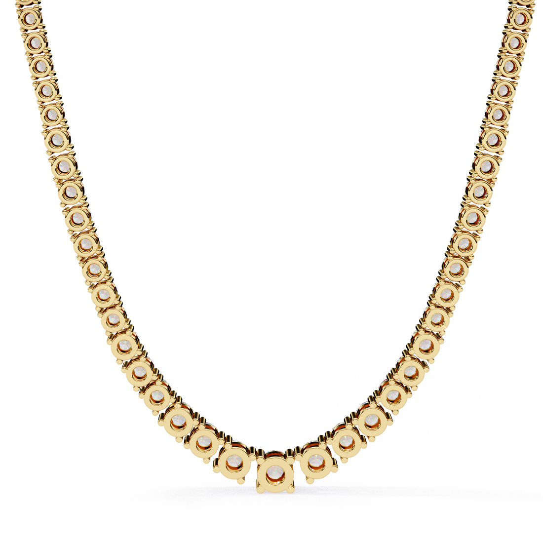Taper Lab Grown Round Diamond Tennis Chain (18 inch)