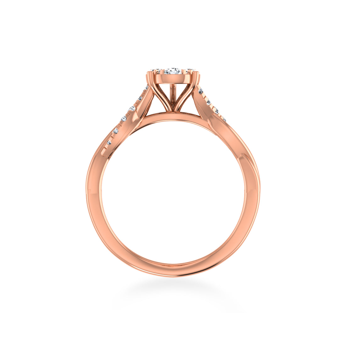 Teardrop Cluster Lab-Grown Diamond Ring 6