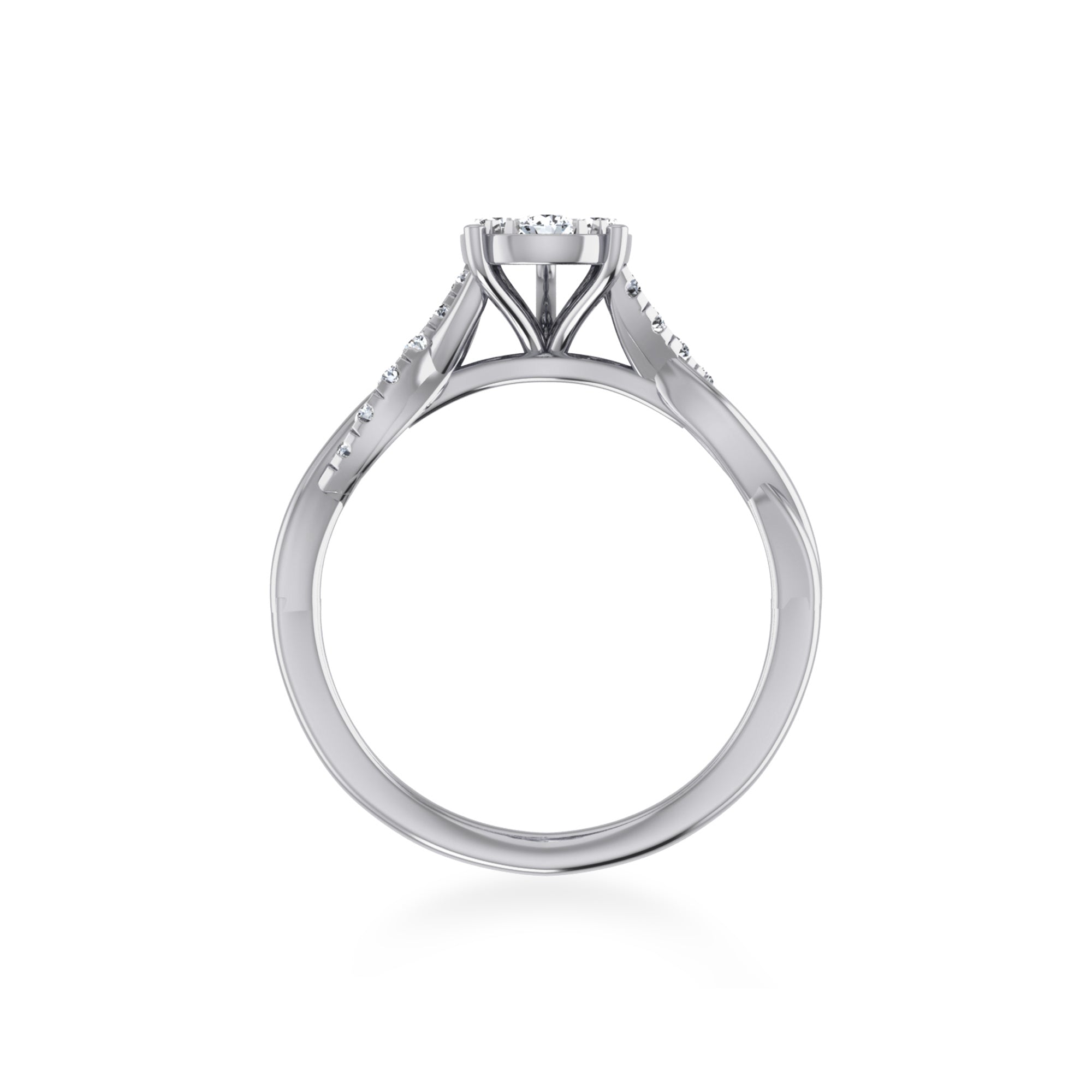 Teardrop Cluster Lab-Grown Diamond Ring 9