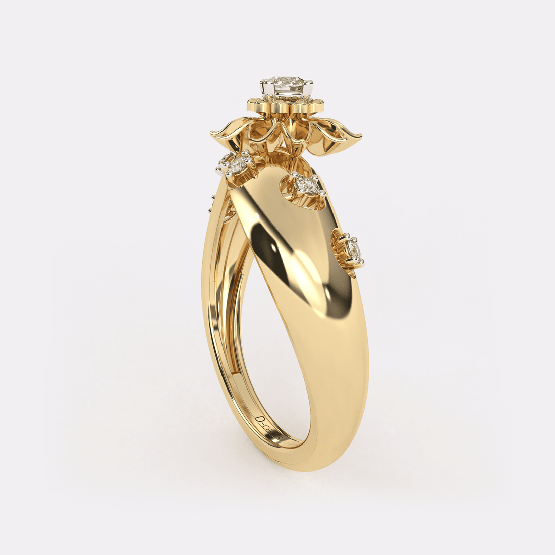 The Glorious Floral Diamond Ring