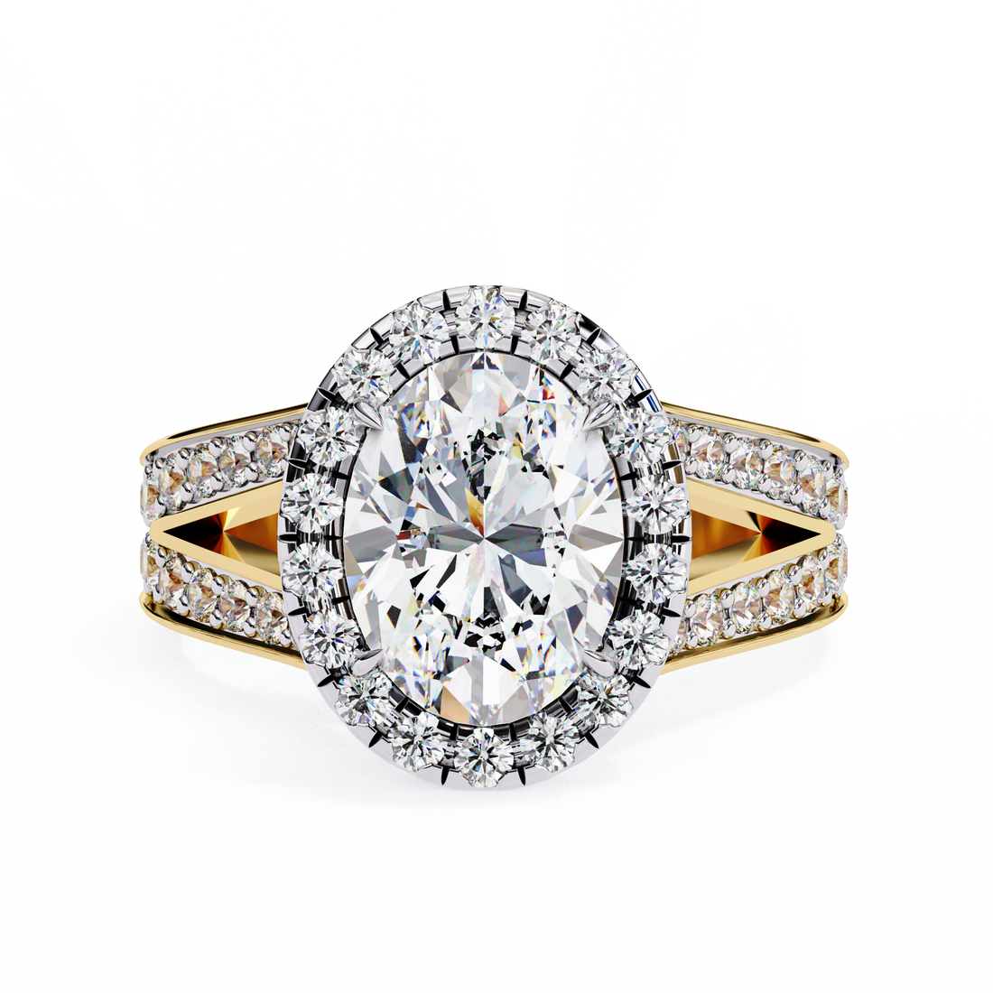 The Royal Bloom Oval Cut Diamond Ring