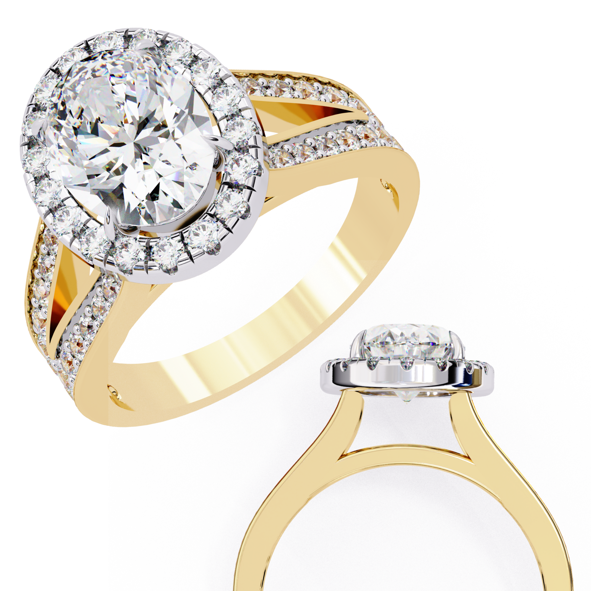 The Royal Bloom Oval Cut Diamond Ring3