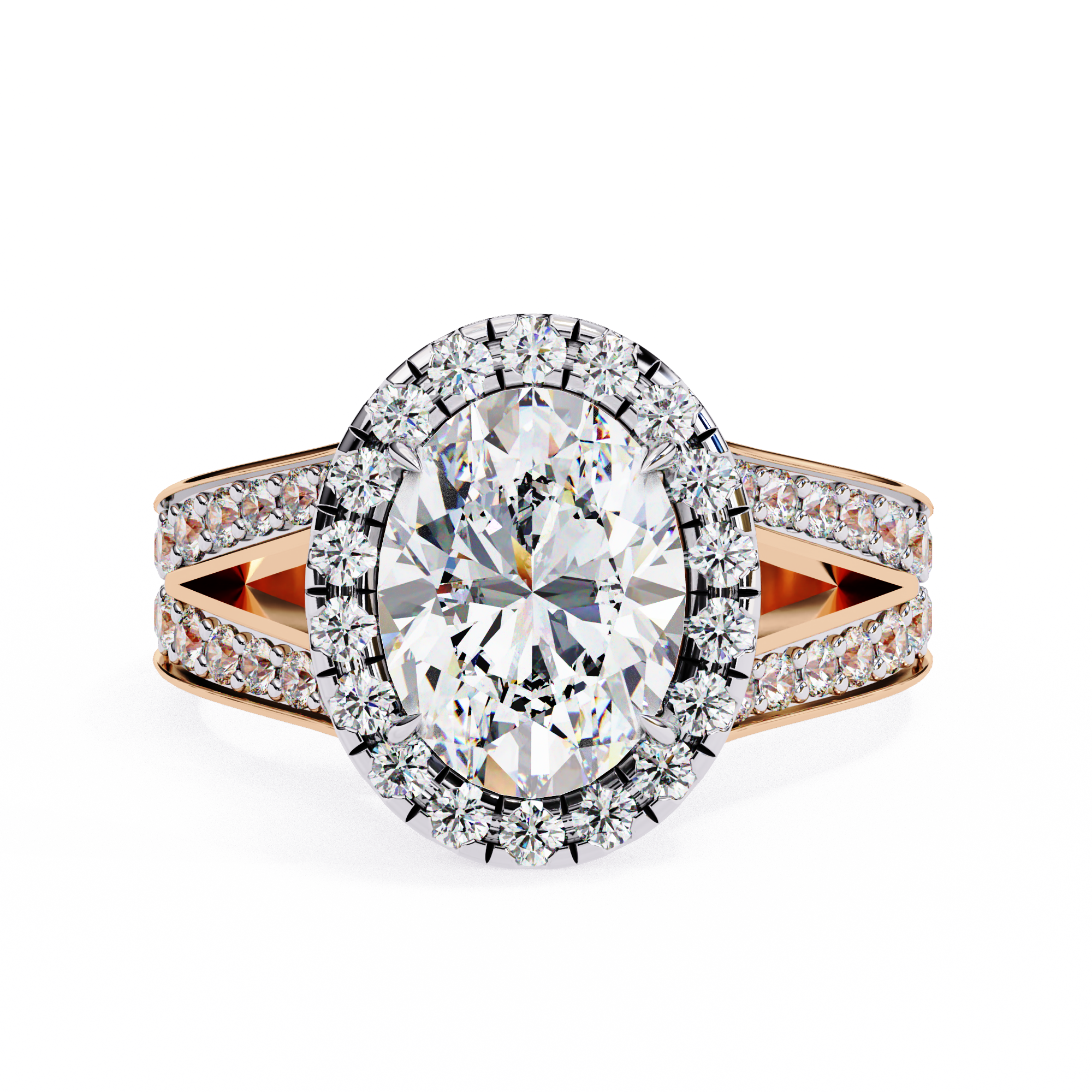 The Royal Bloom Oval Cut Diamond Ring7