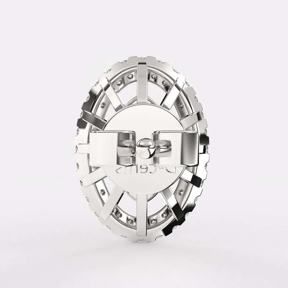 The Steiner Gold Diamond Earrings in 925 Silver