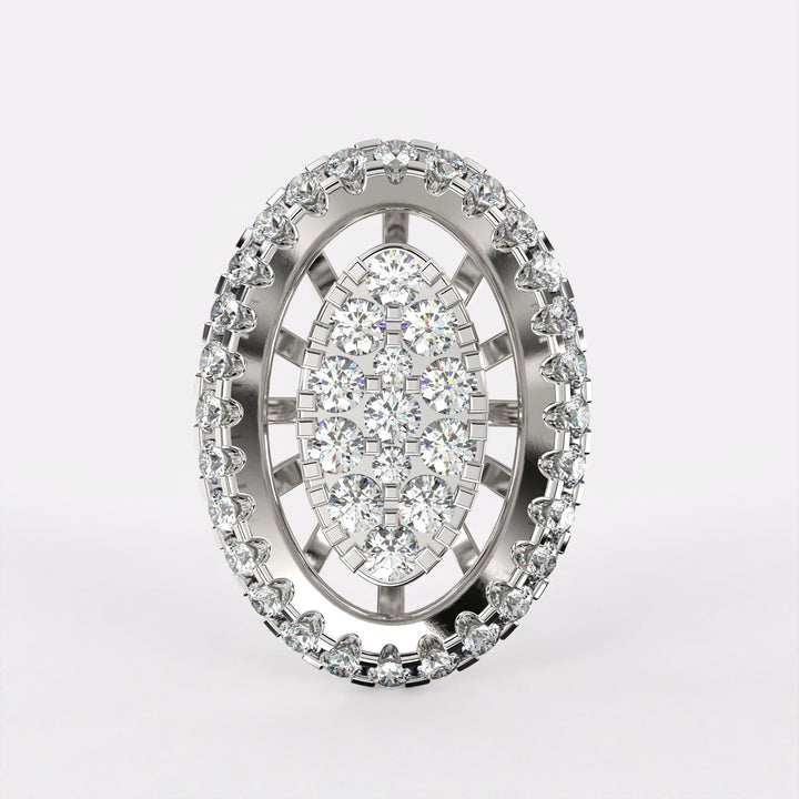 The Steiner Gold Diamond Earrings in 925 Silver