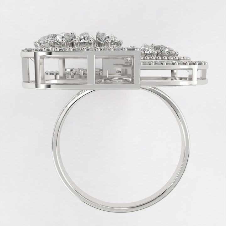 Trilogy Diamond ring in 925 Silver