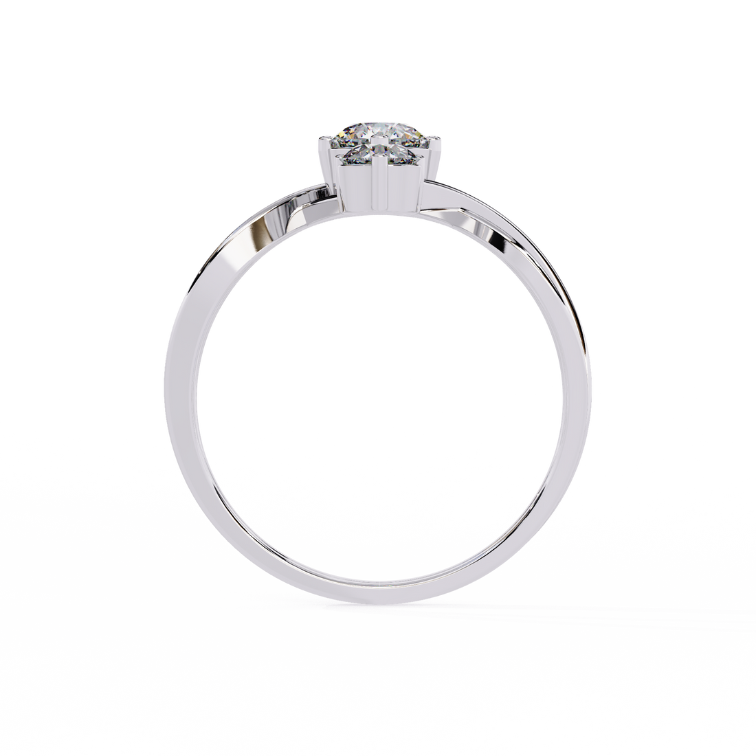 Trio Flame Diamond Ring 12